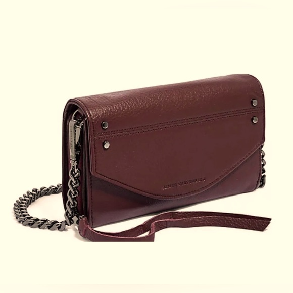 Aimee Kestenberg Delancey Wallet On a Chain in burgundy/red color. All leather. - Picture 1 of 4